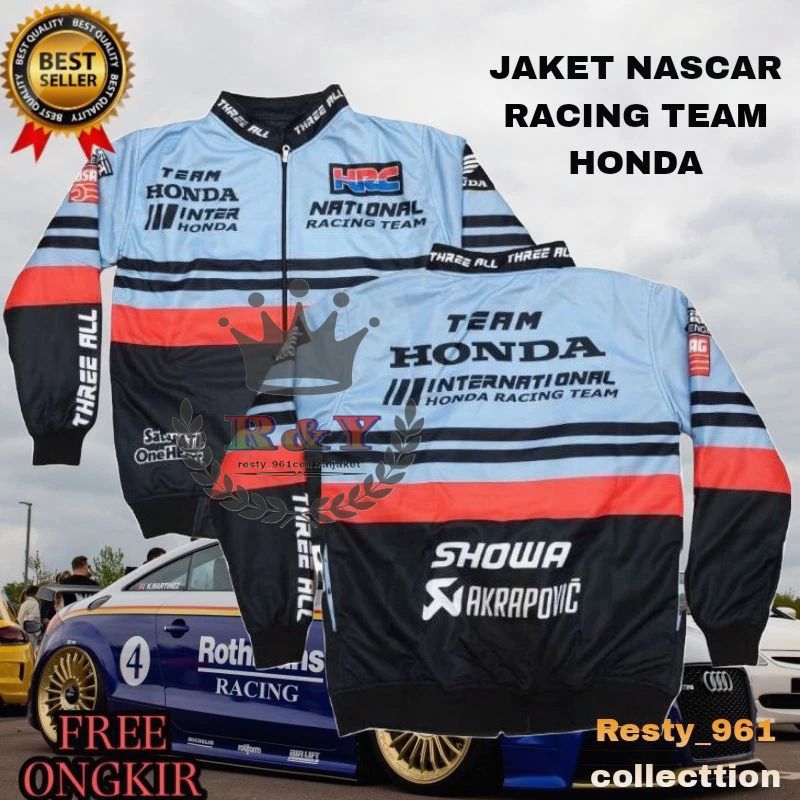 Jual JAKET MOTOR JAKET NASCAR RACING TEAM HONDA INTERNATIONAL | Shopee ...