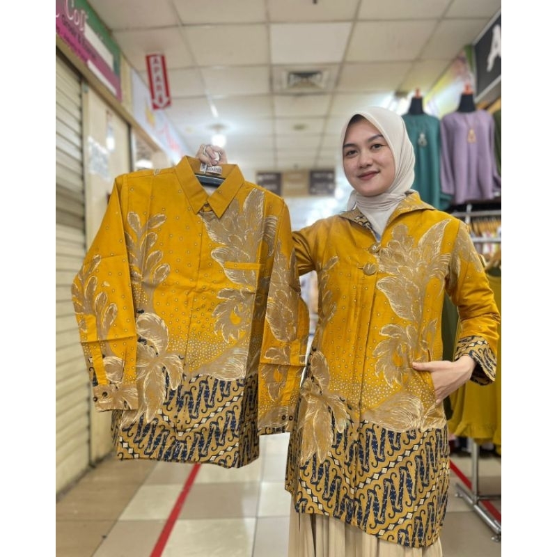 Jual Baju Batik Tunik Bahan Katun Halus Batik Couple Batik Full Lapisan ...