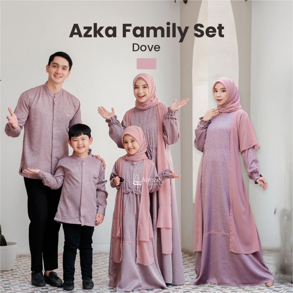 Jual Aimee Label - Sarimbit Keluarga AZKA Family (Dove) / Sarimbit ...