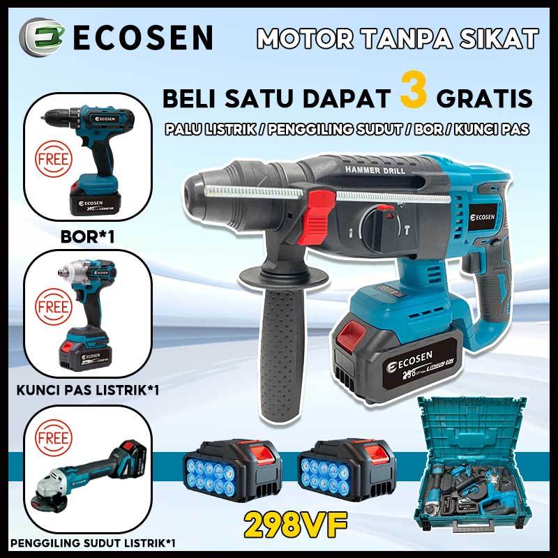 Jual Ecosen Bor Cas Gerinda Baterai Bor Baterai Bor Impact Baterai Mesin Bor Hammer Rotary