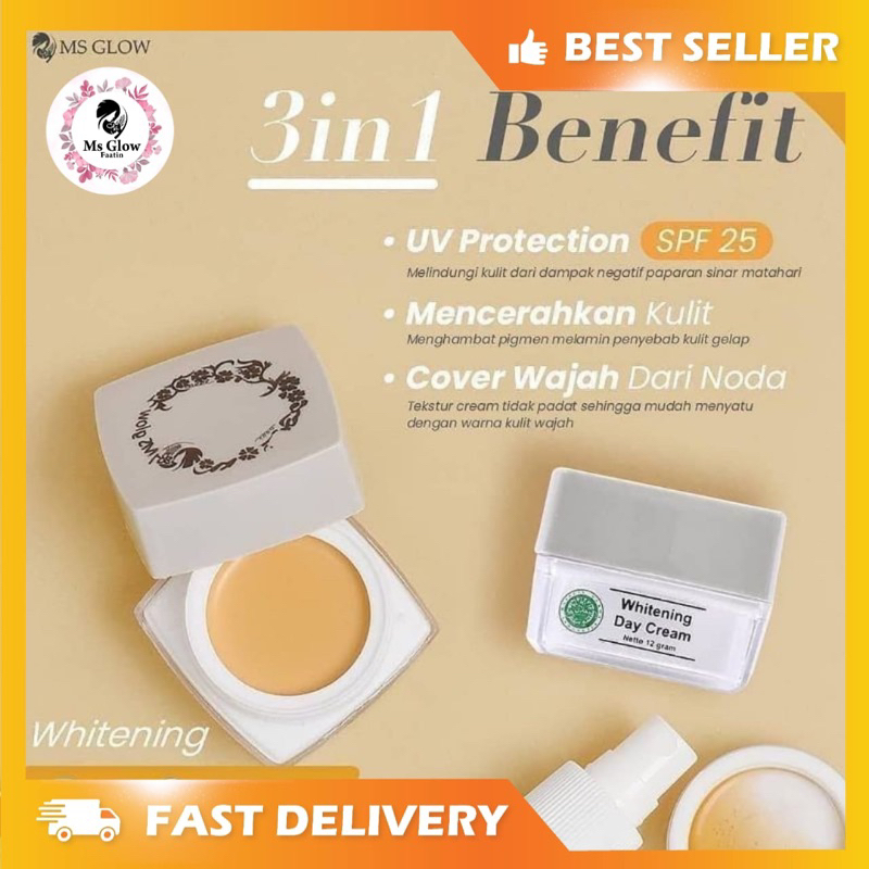 Jual Day Cream Ms Glow Whitening Day Cream Krim Siang Ms Glow Ecer Day