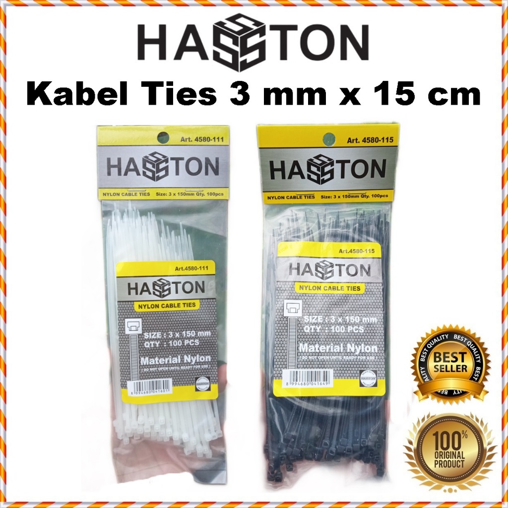 Jual Kabel Ties 15 Cm Tali Pengikat Tanaman Serbaguna Tis Strap Tie Cable Nylon Hasston Prohex 6672