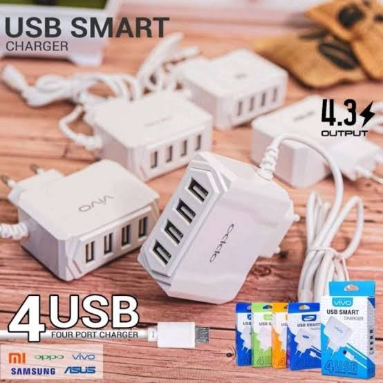 Jual Asus Usb Smart Charger 4 Ports Usb Charger 5 V 4 A Smart 4 Four Shopee Indonesia