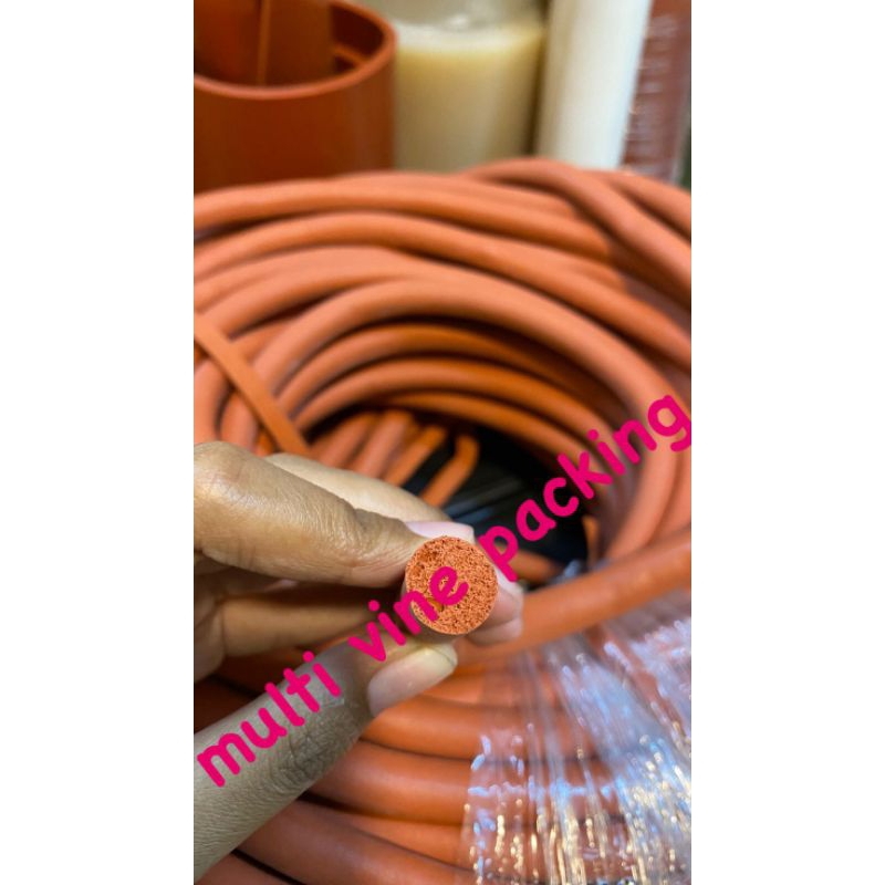 Jual O ring spon silicone merah 12mm O ring seal sponge silicone merah ...