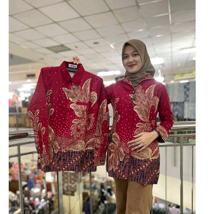Jual Baju Batik Tunik Bahan Katun Halus Batik Couple Batik Full Lapisan ...