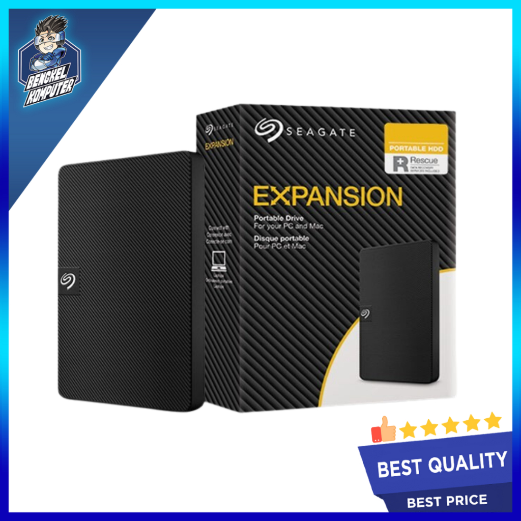 Jual HDD EXTERNAL SEAGATE EXPANSION RESCUE 1TB | Shopee Indonesia