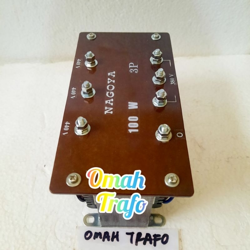 Jual trafo step down 3phase isolasi 100 watt in 440 (rst) out 380 (rstn ...