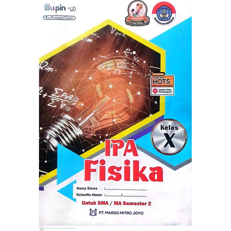 Jual LKS SMA MA IPA FISIKA KELAS 10 KURIKULUM MERDEKA SEMESTER 2 ...