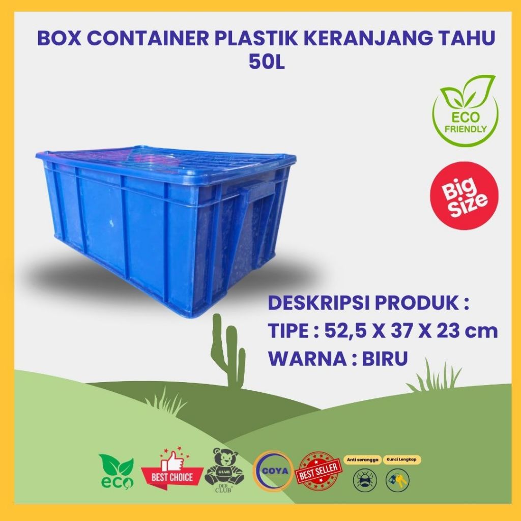 Jual KERANJANG TAHU 40LITER I BOX TAHU BUNTU 40LITER DENGAN TUTUP RAPAT ...