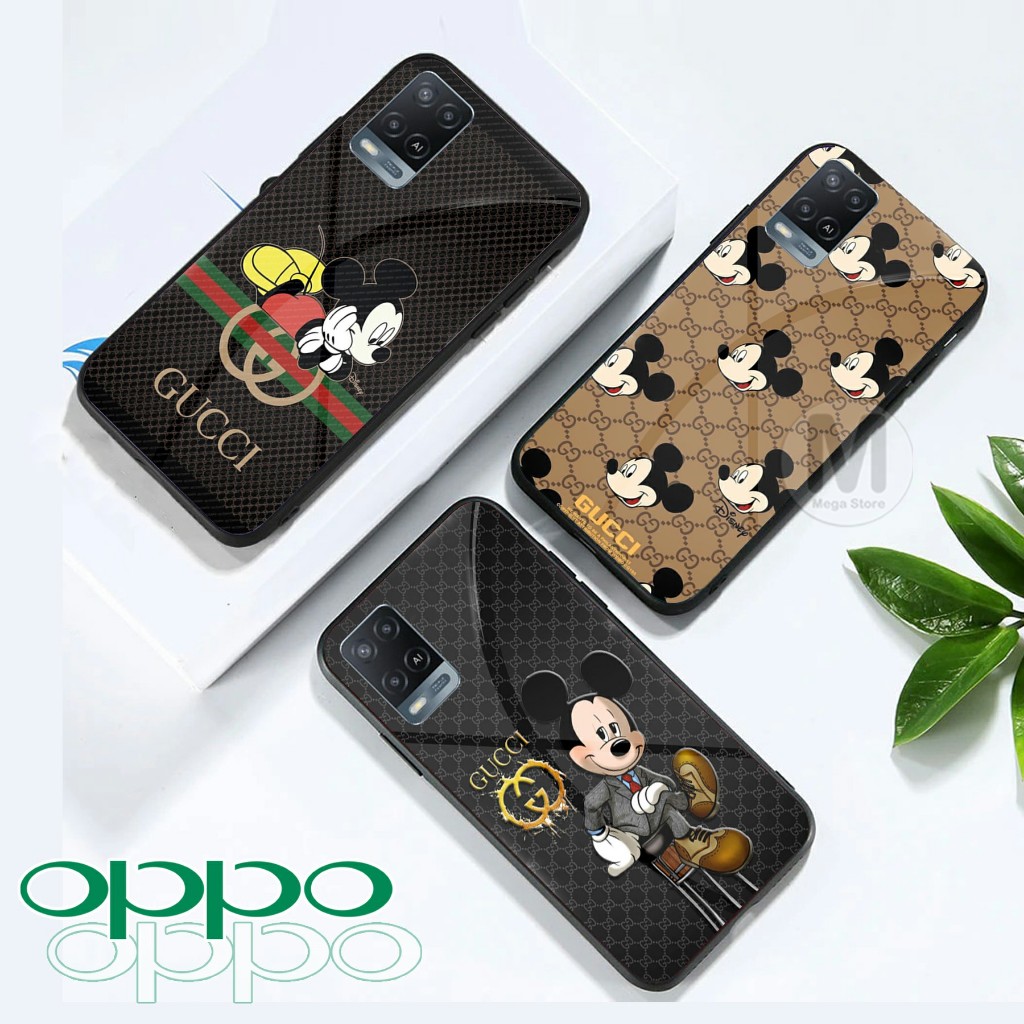 Jual Softcase Glass Kaca Oppo A Terbaru Motif Mickey Mouse Mg Shopee Indonesia