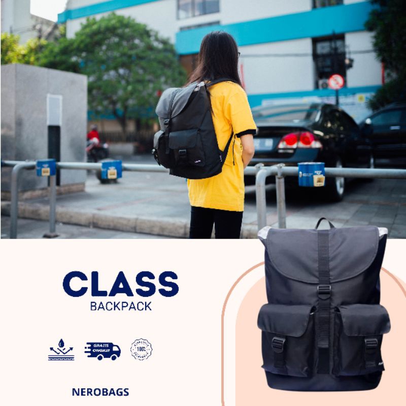 Jual NEROBAGS CLASS - TAS RANSEL BACKPACK DAYPACK SEKOLAH KULIAH KERJA ...