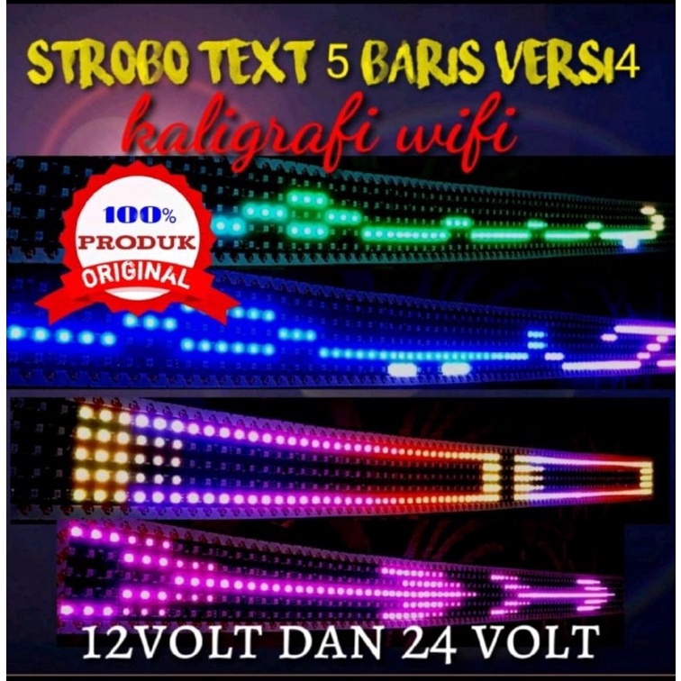 Jual Kode O R Led Strobo Kaligrafi Baris Running Text Bisa Ganti