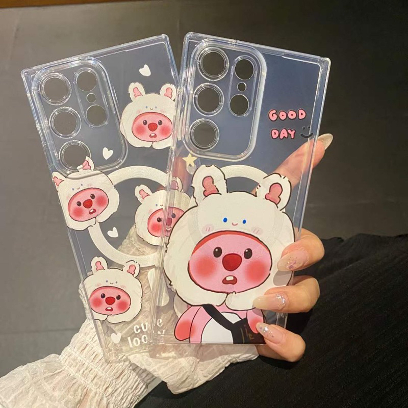 Jual NEW Cute Case Pink Loopy Pororo Bear Cartoon Imut Lucu