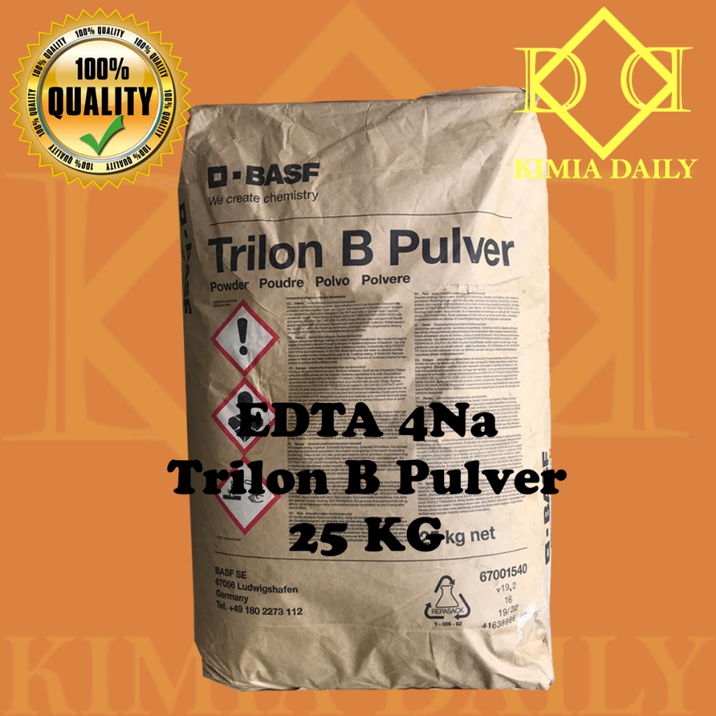 Jual EDTA 4-Na / EDTA Teknis / Vitamin Aki / BASF Trilon 25 KG | Shopee ...