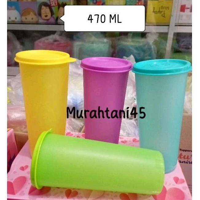 Jual Gelas minum giant tumbler tupperware 470 ml polos eceran 1 pcs ...