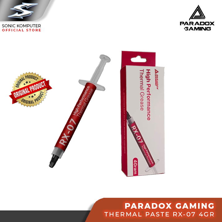Jual Thermal Paste Paradox Gaming RX 07 4Gr High-Performance | Shopee ...