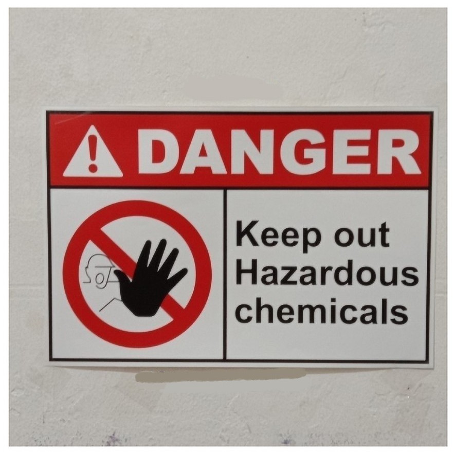 Jual STICKER SIGN DANGER KEEP OUT HAZARDOUS CHEMICAL RAMBU K3 | Shopee ...