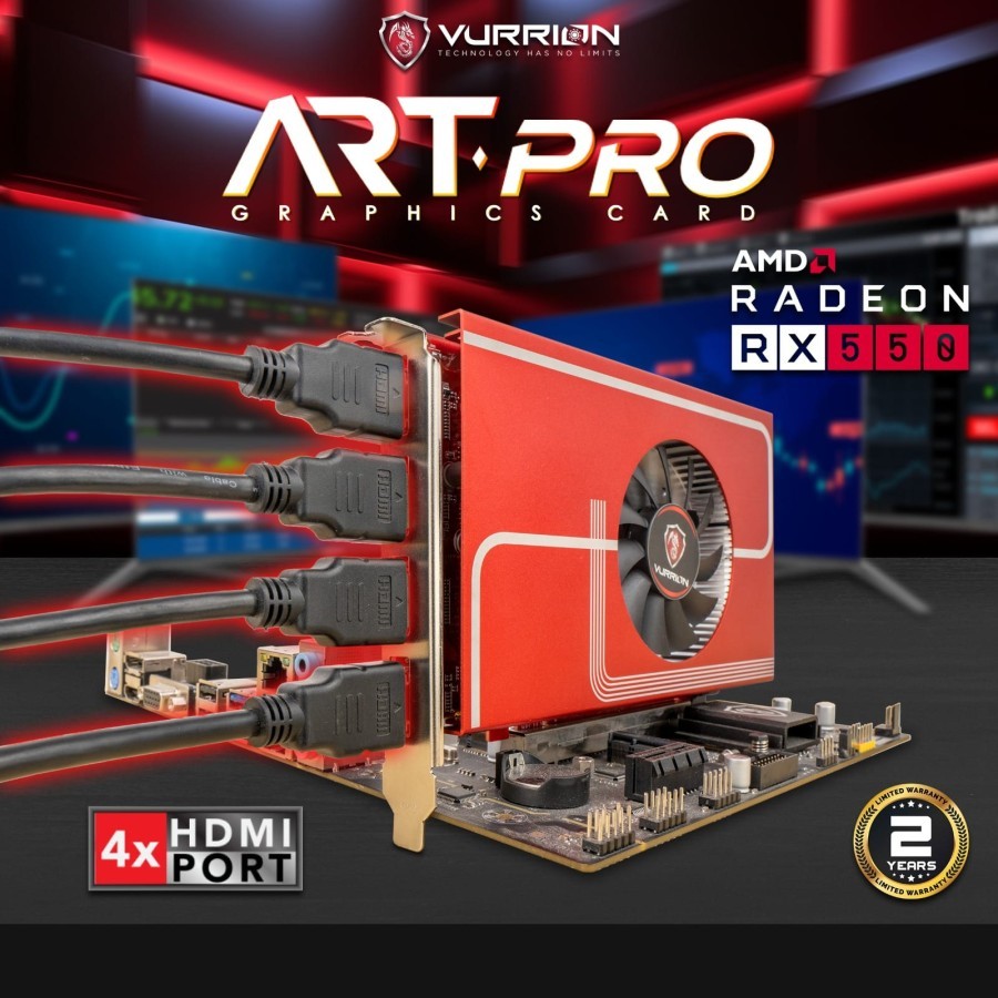Jual Vurrion Radeon RX550 4GB Graphic Card (VGA) | Shopee Indonesia