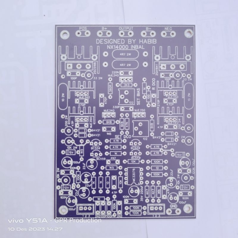Jual PCB NX 14000 INBAL CLONE BU HABIB DESIGN | Shopee Indonesia