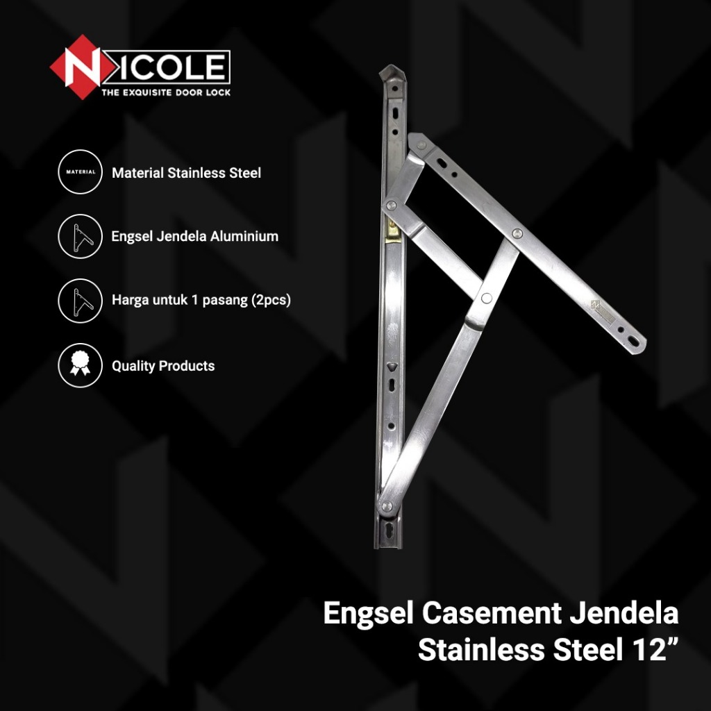 Jual Engsel Jendela Casement / Friction Stay / Window Casement ...