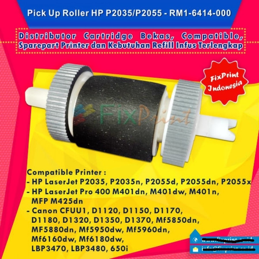 Jual Pick Up Roller Printer HP LaserJet P2035 P2055 Tray 2, RM16414