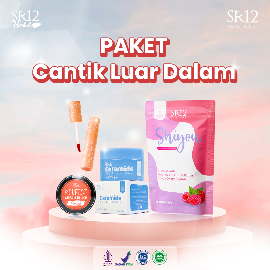 Jual SR12 Paket Cantik Luar Dalam Shiyou Collagen, Ceramide, Cream
