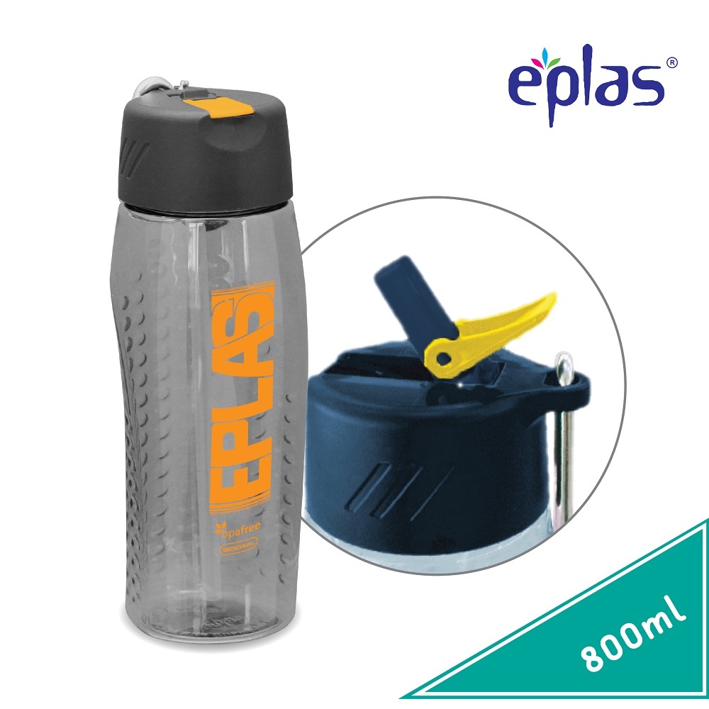 Jual EPLAS Botol Minum Sport Premium, Tritan, BPA Free, (800ml) EGM-800 ...