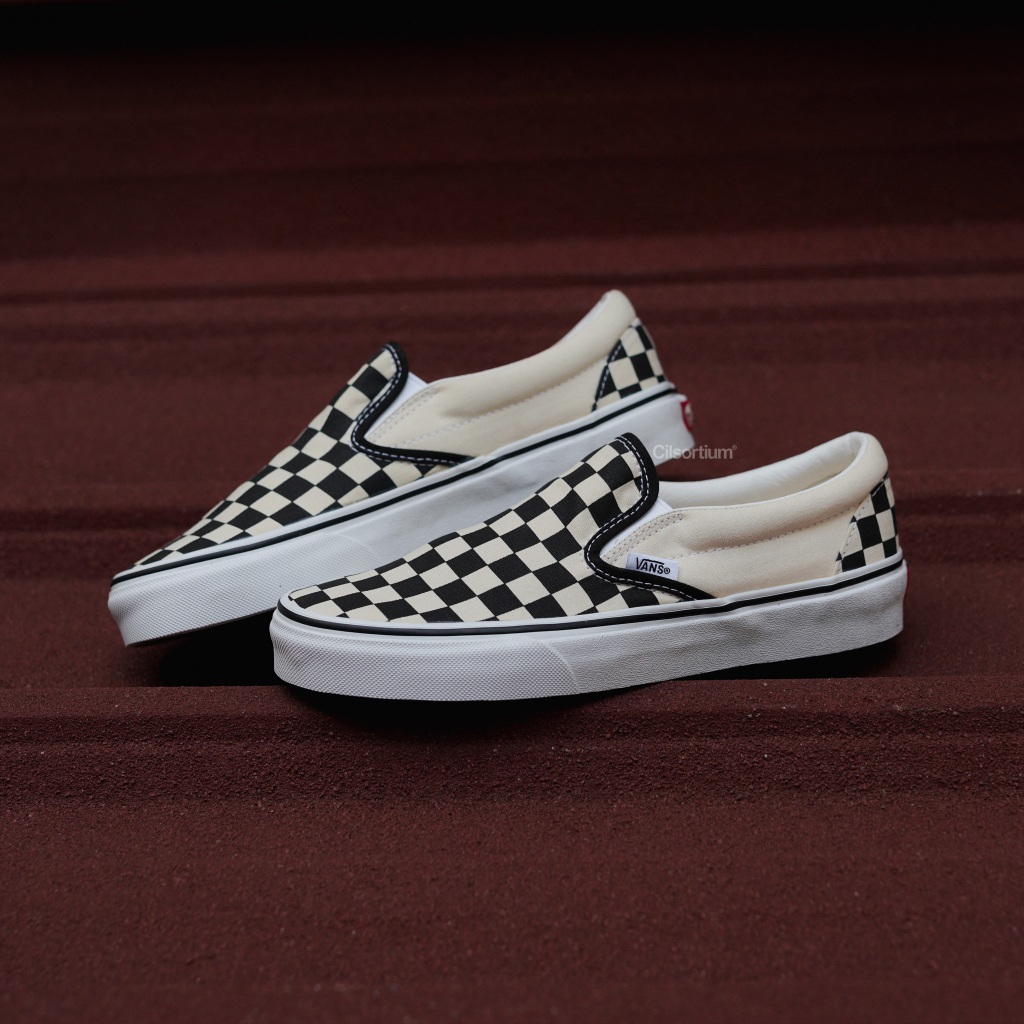 SALE Vans Slip On Checkerboard Black White Classic 100 Original Global Release
