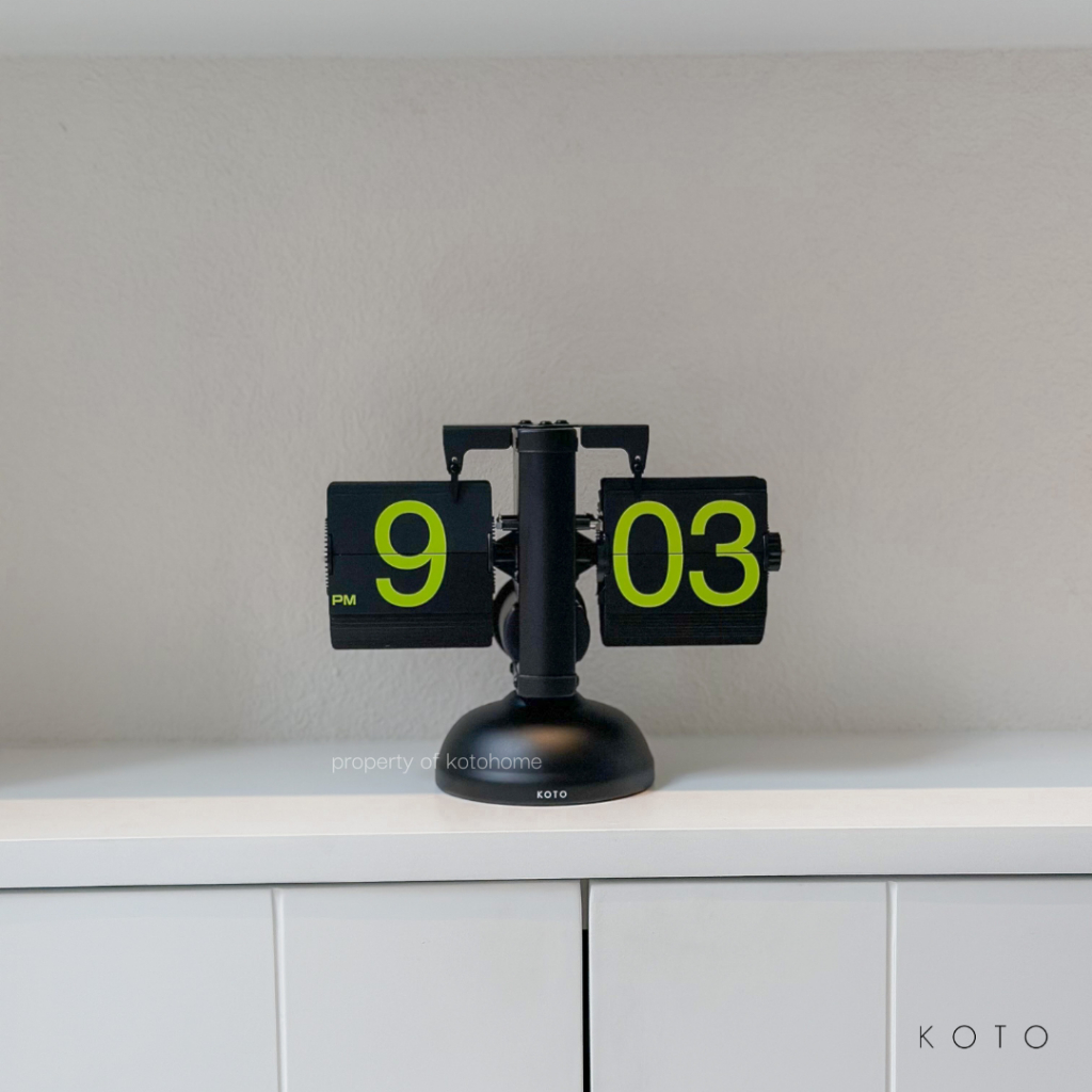 Jual KOTO Retro Flip Clock / Jam dinding Aesthetic / Jam meja / Jam