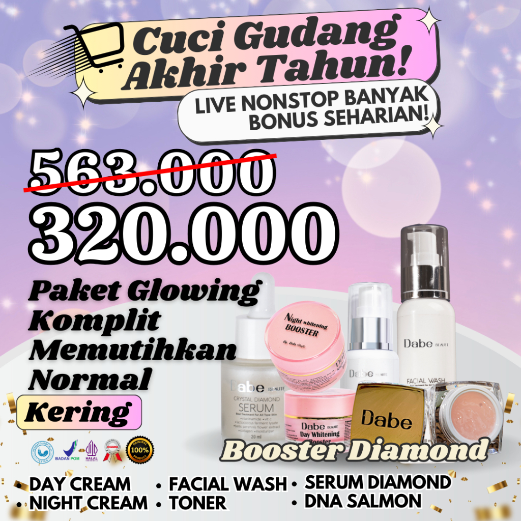Jual Booster Diamond Dry Normal Skin Complete | Shopee Indonesia