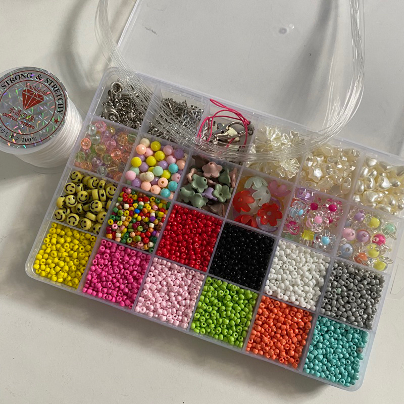 Jual Paket Crafting Meronce Manik-manik Cocok untuk Pemula | Shopee ...