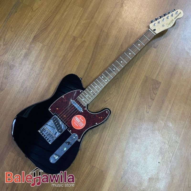 Jual Squier Fsr Affinity Series Telecaster Electric Guitar W Tortoiseshell Laurel Fb Black 7670