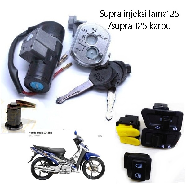 Jual Kunci Kontak Set Plus Jok Supra X 125 Lama Karbu Key Assy Asy Set ...