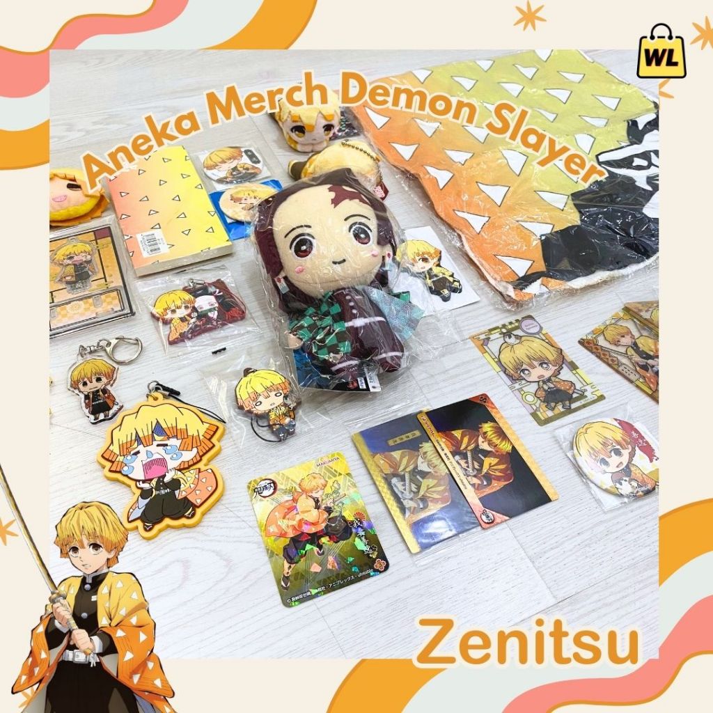 Jual Demon Slayer Agatsuma Zenitsu Merch Anime Kimetsu No Yaiba Part 2 ...