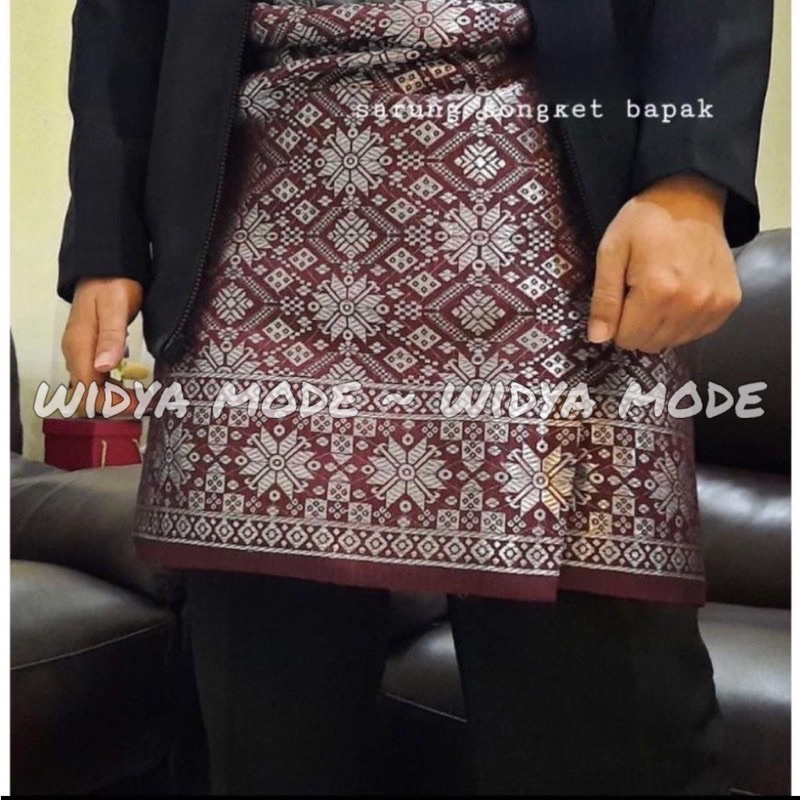 Jual Sarung Songket Bapak Sampin Songket Pria Melayu Pakaian