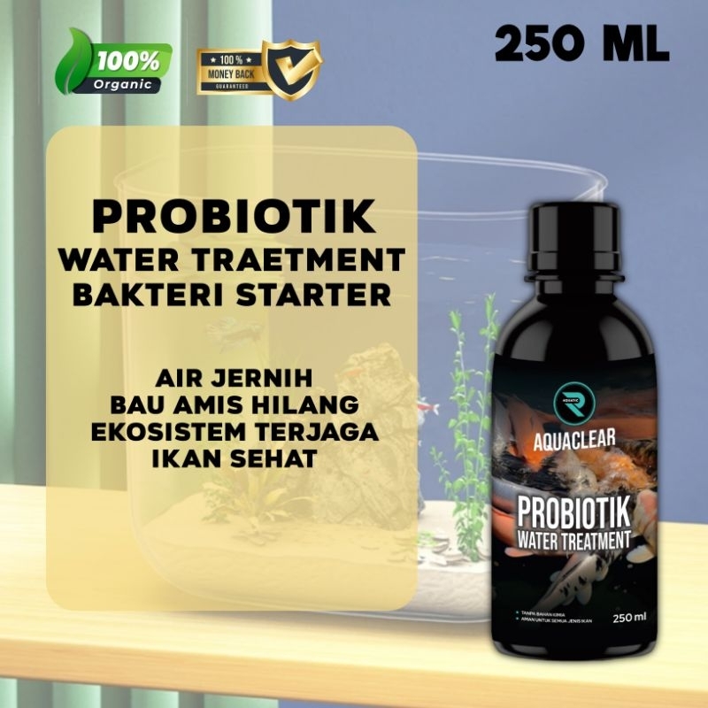 Jual Aquaclear Probiotik Water Treatment Bakteri Starter Kolam Koi