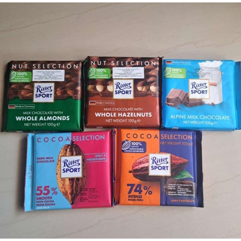 Jual ritter sport 100g coklat sultan promo halal termurah | Shopee ...