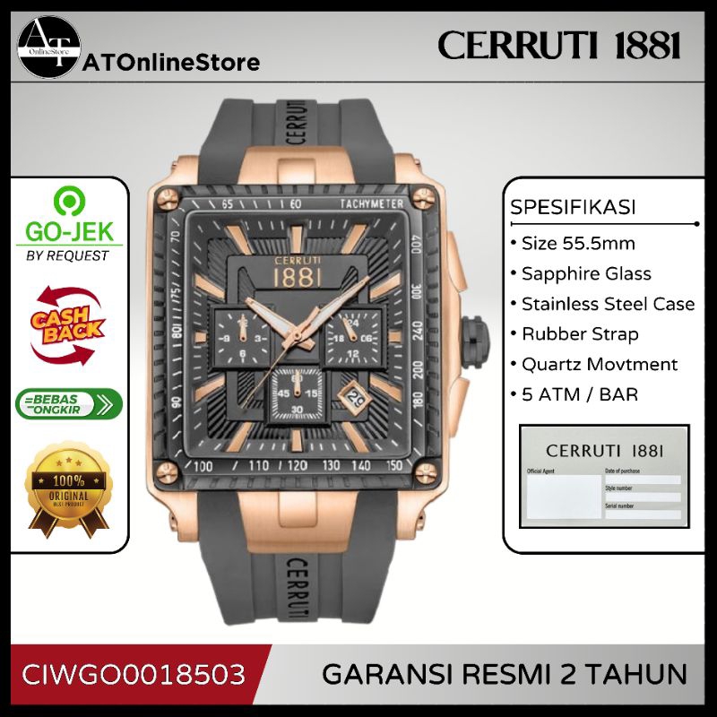 Jam Tangan Pria Cerruti 1881 CIWGO0018503 Odissea ORIGINAL Resmi