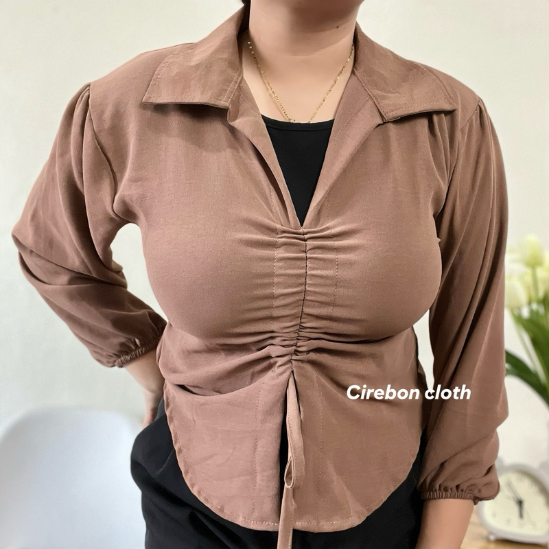 Jual Cirebon Cloth - Fasya Blouse Serut Dada | Blouse Wanita | Atasan
