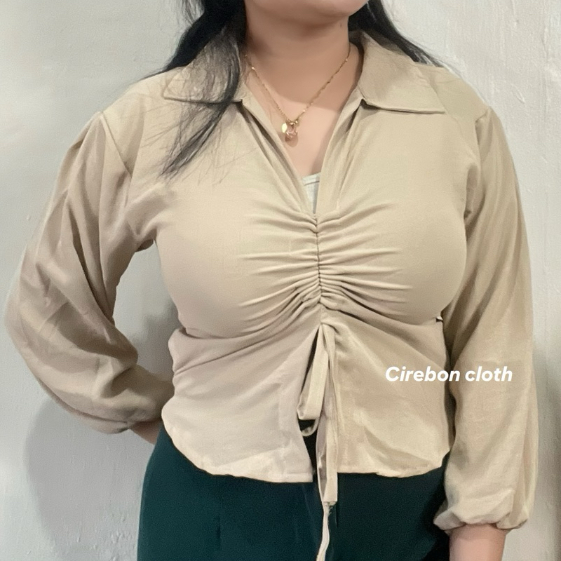 Jual Cirebon Cloth - Fasya Blouse Serut Dada | Blouse Wanita | Atasan