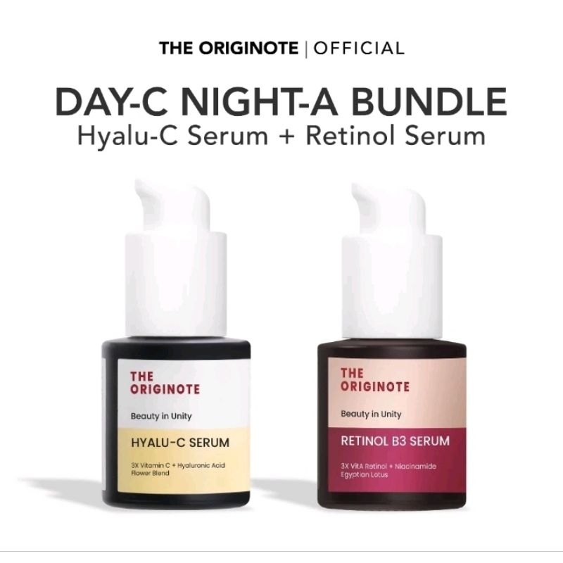 Jual THE ORIGINOT Day-C Night-A Bundle 2pcs Hyalu C serum dan retinol ...