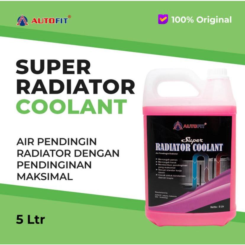 Jual Autofit Radiator Coolant 5 Liter Merah Ready To Use Radiator ...
