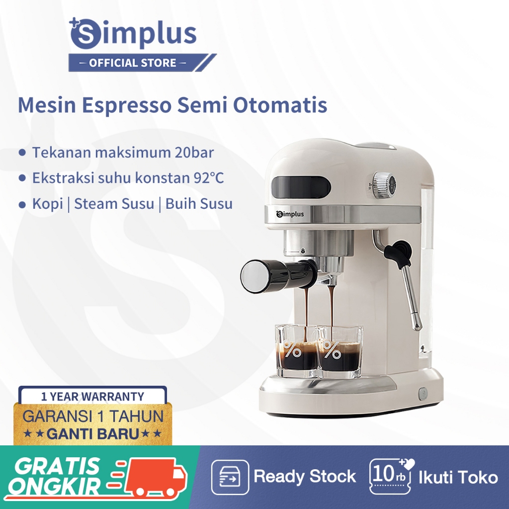 Promo Simplus Coffee Maker 1.5L Mesin Pembuat Kopi Low Watt Mesin - 0.6L  Hitam - Kab. Tangerang - Simplus Official Store