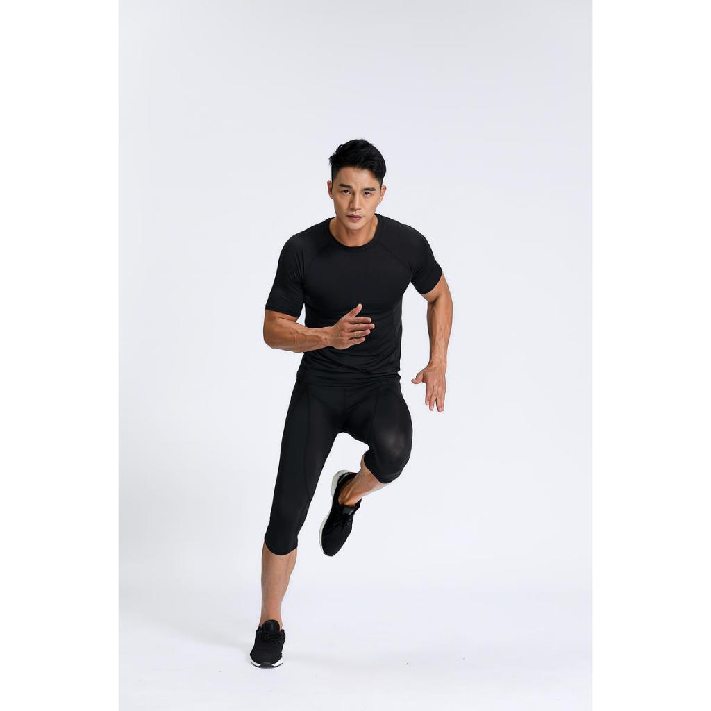 Jual Baju Manset Baselayer Lengan Pendek Sport Compression Shirt ...