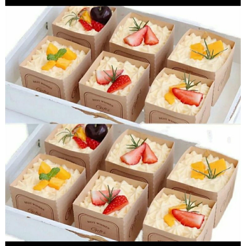 Jual 10 PCS PAPER CUP CAKES KOTAK/BOX KUE KERTAS/KERTAS CUP CAKES/KOTAK ...