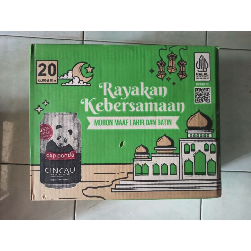 Jual Cap Panda Cincau 300ml 1 Dus Isi 20 / Minuman Kaleng / Hampers ...