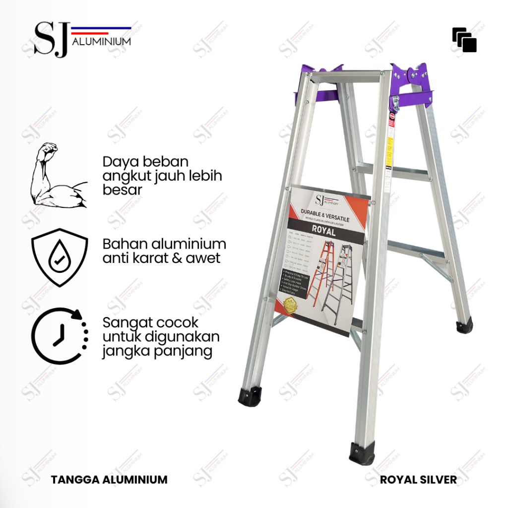 Jual ROYAL - Tangga Lipat Aluminium / Jumbo Ladder Multifungsi Tahan ...