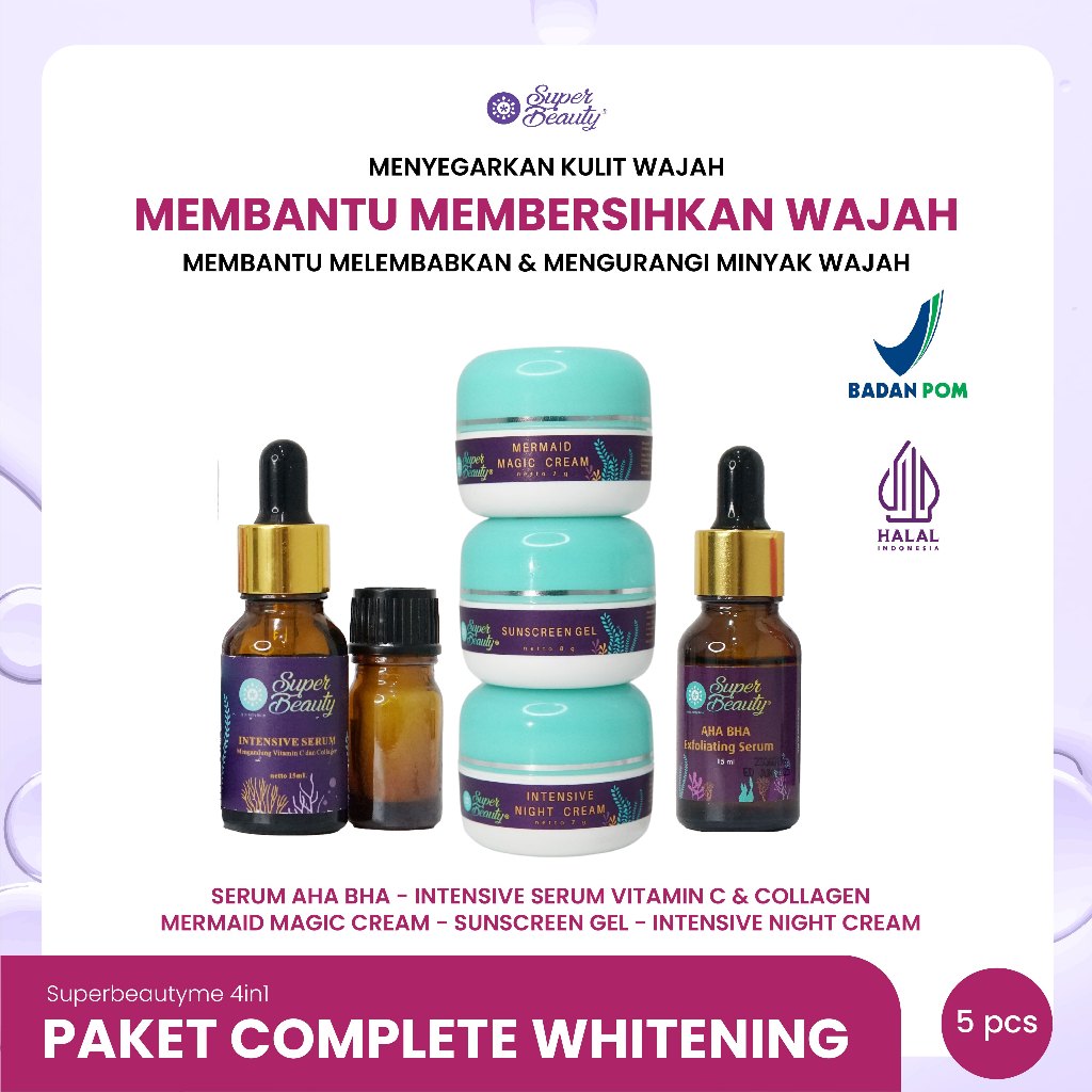 Jual PAKET COMPLETE WHITENING SuperBeauty - By SuperSkin - Sunscreen ...