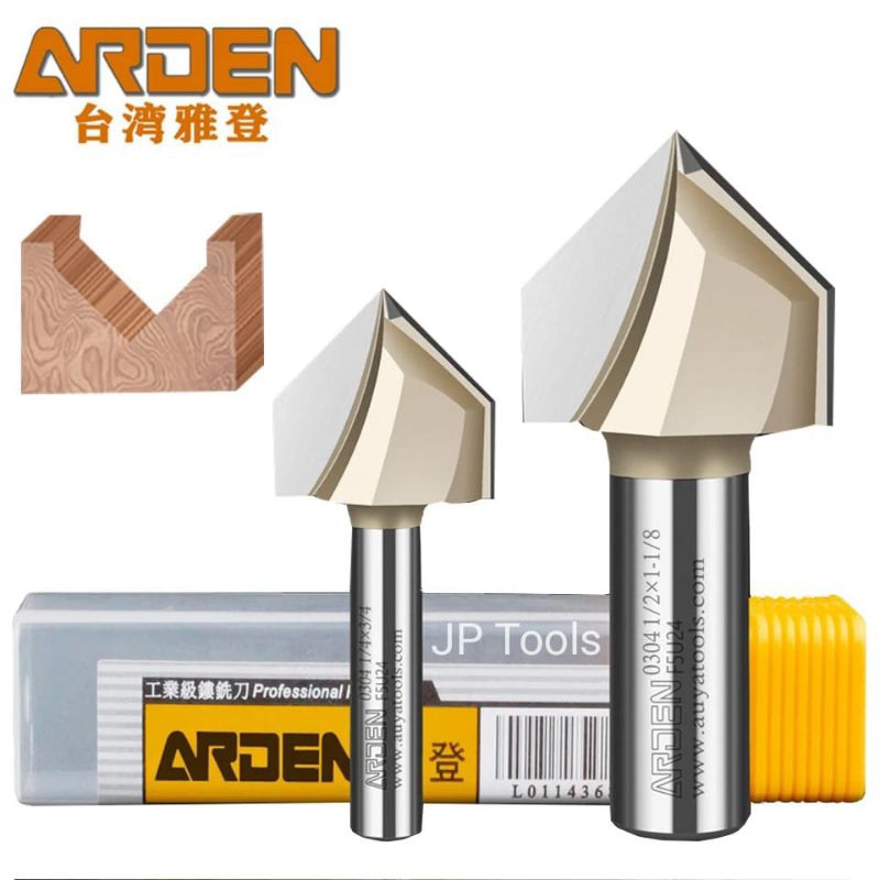 Jual Arden Mata Router V Groove Bit Mata Profil V Shopee Indonesia