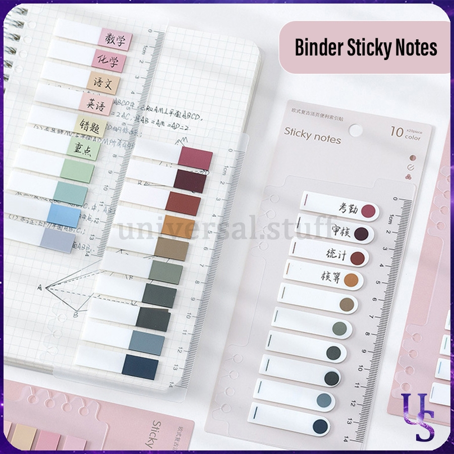 Jual [US] Sticky Notes Penanda Pembatas Buku Binder 44 x 11 mm 200 Lbr ...